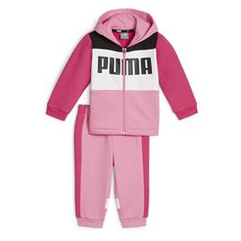 Puma Minicats Colorblock Jogger Fl Set Rosa 12-24 Months Rapaz