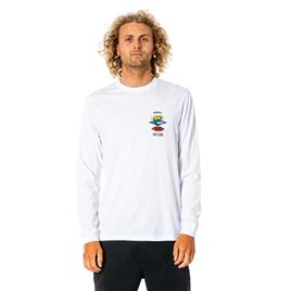 Rip Curl Search Icon Long Sleeve T-shirt Branco S Homem