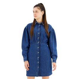 Pepe Jeans Julie Long Sleeve Short Dress Azul M Mulher