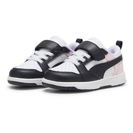 Puma Rebound V6 Lo Ac+ Infant Trainers Branco EU 21 Rapaz