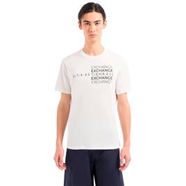 Armani Exchange 3dztac Short Sleeve T-shirt Branco M Homem