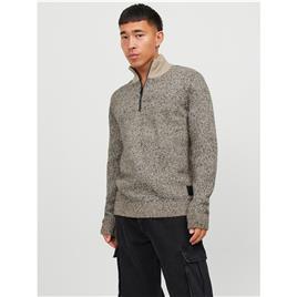 Jack & Jones Space Half Zip Sweater Cinzento S Homem