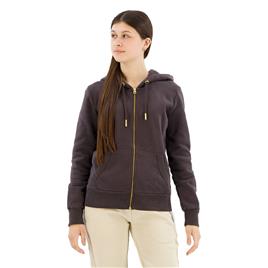 Superdry Tattoo Rhinestone Full Zip Sweatshirt Castanho XS Mulher