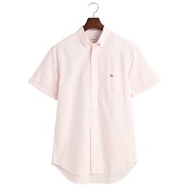Gant Reg Poplin Short Sleeve Shirt Rosa M Homem