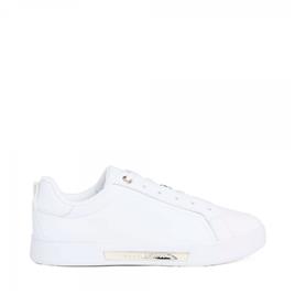 Tommy Hilfiger Chique Court Trainers Branco EU 38 Mulher