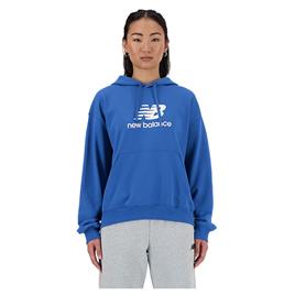 New Balance Sport Essentials French Terry Logo Hoodie Azul M Mulher