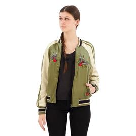 Superdry Suikajan Embroidered Bomber Jacket Verde XS Mulher