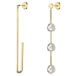 Rosefield Jalpeg Earrings Dourado  Homem