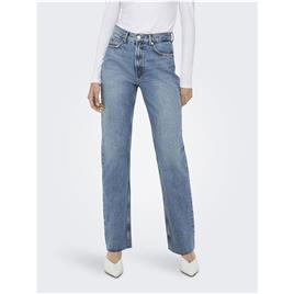 Only Riley Straight Dot353 High Waist Jeans Azul 26 / 34 Mulher