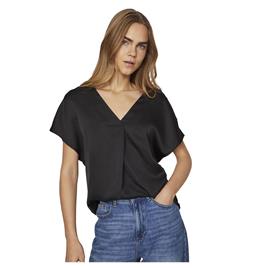 Vila Ellette Short Sleeve Blouse Preto 34 Mulher