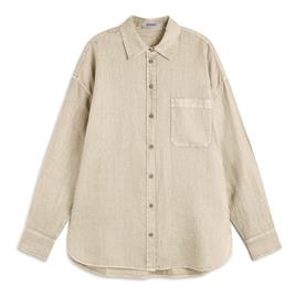 Ecoalf Daria Long Sleeve Shirt Beige L Mulher