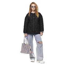 Pieces Stella Quilted Jacket Cinzento M Mulher