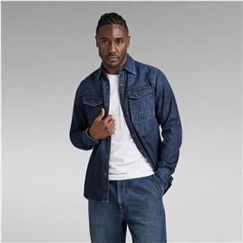G-star D23616-d252 Slim Fit Long Sleeve Shirt Azul S Homem