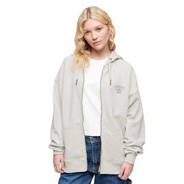 Superdry Athletic Essential Oversized Z Hoodie Beige M Mulher