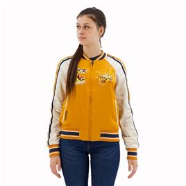 Superdry Suikajan Embroidered Bomber Jacket Amarelo 2XS Mulher