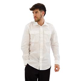 G-star Tux Marine Slim Fit Long Sleeve Shirt Branco S Homem