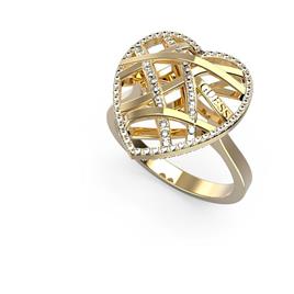 Guess Jubr0310-wyg54 Ring Dourado  Homem