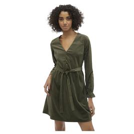 Vero Moda Linda Long Sleeve Dress Verde L Mulher