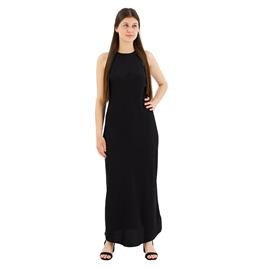 Superdry Satin Racer Sleveless Long Dress Preto XS Mulher