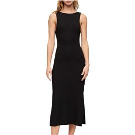 Superdry Twist Back Sleeveless Midi Dress Preto S Mulher