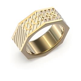 Guess Jumr0303-wyg66 Ring Dourado  Homem