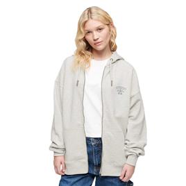 Superdry Athletic Essential Oversized Z Hoodie Beige S Mulher