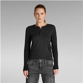 G-star Core Henley Sweater Preto XS Mulher