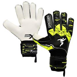 Precision Fusion X Flat Cut Finger Protect Goalkeeper Gloves Preto 9