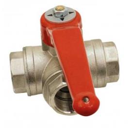 Oem Marine Pn40 3 Way Ball Valve Dourado 1´´