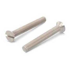 Euromarine A4 Din 963 M8x50 Mm Slotted Head Screw 20 Units Prateado