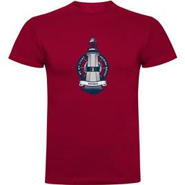 Kruskis Lighthouse Short Sleeve T-shirt Vermelho S Homem
