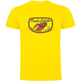 Kruskis Fresh Lobster Short Sleeve T-shirt Amarelo L Homem
