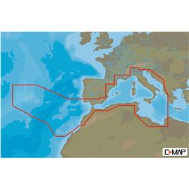 C-map South-west European Coasts-4d Card Azul