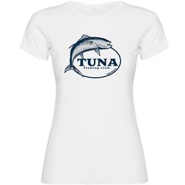 Kruskis Tuna Fishing Club Short Sleeve T-shirt Branco 2XL Mulher