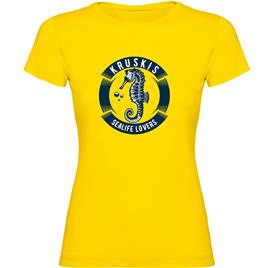 Kruskis Seahorse Short Sleeve T-shirt Amarelo XL Mulher