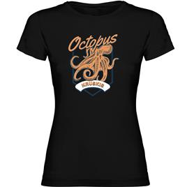 Kruskis Seafood Octopus Short Sleeve T-shirt Preto S Mulher