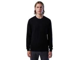 North Sails 12gg Knitwear Crew Neck Sweater Preto XL Homem