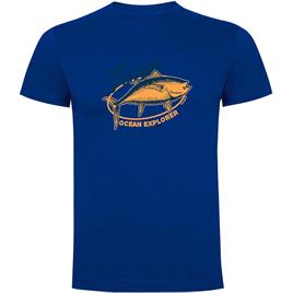 Kruskis Ocean Explorer Short Sleeve T-shirt Azul 3XL Homem