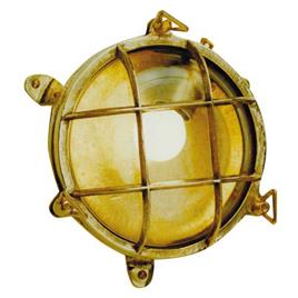 Foresti & Suardi 4040811 75w Round Bulkhead Light Dourado 215 mm