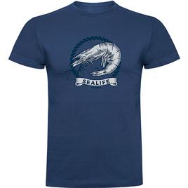 Kruskis Shrimp Short Sleeve T-shirt Azul M Homem