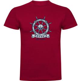 Kruskis Rudder Short Sleeve T-shirt Vermelho XL Homem