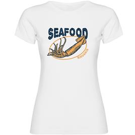Kruskis Seafood Squid Short Sleeve T-shirt Branco 2XL Mulher