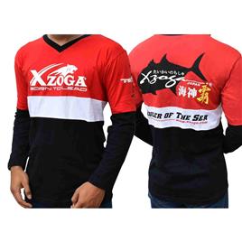 Xzoga V Neck Ct3 Long Sleeve T-shirt Vermelho 3XL Homem