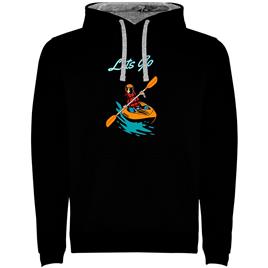 Kruskis Lets Go Bicolor Hoodie Preto 3XL Homem