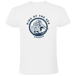 Kruskis King Of The Sea Short Sleeve T-shirt Branco XL Homem