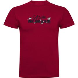 Kruskis Sweat Tears Short Sleeve T-shirt Vermelho L Homem