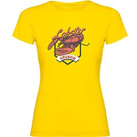 Kruskis Seafood Lobster Short Sleeve T-shirt Amarelo 2XL Mulher