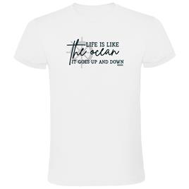 Kruskis Up And Down Short Sleeve T-shirt Branco M Homem