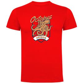 Kruskis Seafood Octopus Short Sleeve T-shirt Vermelho 2XL Homem