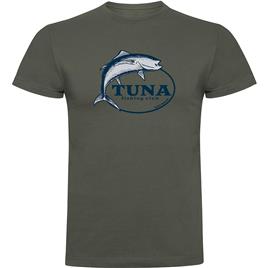 Kruskis Tuna Fishing Club Short Sleeve T-shirt Verde XL Homem